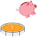 پیش‌نمایش فایل pink-piggy-bank-price-rebound-8874238 از پک سرمایه گذاری کسب‌وکار