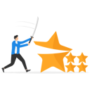 پیش‌نمایش فایل businessman-credit-score-staff-sawing-star-to-reduce-score-9014261 از پک کسب و کار