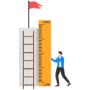 پیش‌نمایش فایل businessman-using-measuring-tape-to-measure-and-analyze-distance-from-target-flag-9014277 از پک کسب و کار