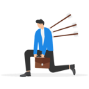 پیش‌نمایش فایل exhausted-businessman-walking-with-painful-bows-on-his-back-9014252 از پک کسب و کار