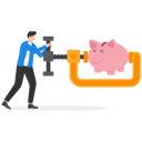 پیش‌نمایش فایل businessman-using-clamp-to-squeeze-saving-pink-piggy-bank-9091340 از پک مفهوم کسب و کار