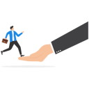 پیش‌نمایش فایل businessman-with-briefcase-walk-up-on-boss-hand-to-the-goal-9091304 از پک مفهوم کسب و کار