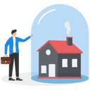 پیش‌نمایش فایل house-insurance-agent-9091329 از پک مفهوم کسب و کار