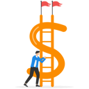 پیش‌نمایش فایل money-ladder-to-achieve-a-financial-independent-goal-9091347 از پک مفهوم کسب و کار