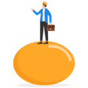 پیش‌نمایش فایل wealthy-businessman-with-precious-golden-egg-wearing-crown-9091336 از پک مفهوم کسب و کار