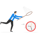 پیش‌نمایش فایل young-businessman-is-in-hurry-for-work-project-deadline-9091313 از پک مفهوم کسب و کار