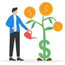 پیش‌نمایش فایل young-businessman-watering-to-the-money-plant-9091327 از پک مفهوم کسب و کار