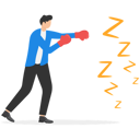 پیش‌نمایش فایل alert-businessmen-have-wearing-boxing-gloves-to-fight-with-lazy-sleepy-9058801 از پک مفهوم کسب و کار