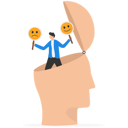 پیش‌نمایش فایل businessman-holding-smile-and-sad-face-sign-9058820 از پک مفهوم کسب و کار