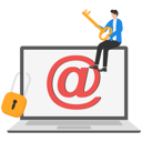 پیش‌نمایش فایل confident-businessman-standing-with-strong-padlock-security-on-email-9058806 از پک مفهوم کسب و کار
