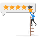 پیش‌نمایش فایل customer-giving-5-stars-rating-review-9058823 از پک مفهوم کسب و کار