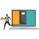 پیش‌نمایش فایل hacker-steal-data-running-away-from-laptop-9058808 از پک مفهوم کسب و کار