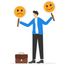 پیش‌نمایش فایل young-businessman-holding-smile-and-sad-face-sign-9058821 از پک مفهوم کسب و کار