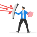 پیش‌نمایش فایل young-businessman-holding-strong-protect-piggy-bank-9058804 از پک مفهوم کسب و کار