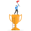 پیش‌نمایش فایل young-businessman-winner-raising-flag-on-winning-trophy-9058813 از پک مفهوم کسب و کار