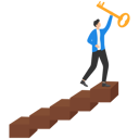 پیش‌نمایش فایل young-businessman-winner-walk-up-to-the-top-of-stairway-lifting-golden-success-key-to-the-sky-9058675 از پک مفهوم کسب و کار