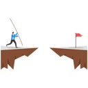 پیش‌نمایش فایل businessman-doing-pole-vault-to-jump-over-the-red-flag-9041240 از پک کسب و کار