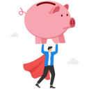پیش‌نمایش فایل businessman-holding-piggy-bank-9041253 از پک کسب و کار