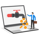 پیش‌نمایش فایل businessmen-taking-coins-of-money-from-laptop-9041223 از پک کسب و کار