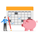 پیش‌نمایش فایل man-plan-his-monthly-savings-in-calendar-9041269 از پک کسب و کار