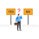 پیش‌نمایش فایل businessman-confusing-to-make-decision-between-yes-or-no-9041207 از پک کسب و کار