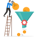 پیش‌نمایش فایل businessman-funnel-idea-and-get-money-9041202 از پک کسب و کار