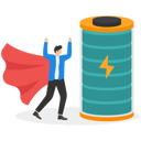 پیش‌نمایش فایل businessman-superhero-carry-full-recharge-battery-9041185 از پک کسب و کار