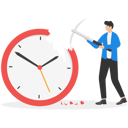 پیش‌نمایش فایل businessman-using-axe-to-break-clock-to-manage-time-for-projects-deadline-9041186 از پک کسب و کار