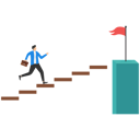 پیش‌نمایش فایل businessman-walking-on-stairs-to-flag-target-9041191 از پک کسب و کار