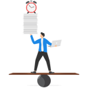 پیش‌نمایش فایل businessman-working-with-laptop-while-carrying-load-of-paperwork-9041187 از پک کسب و کار