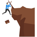 پیش‌نمایش فایل businessman-hanging-on-tip-of-cliff-9176612 از پک کسب و کار