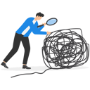 پیش‌نمایش فایل businessman-hold-magnifying-glass-looking-at-big-scribble-roll-9176615 از پک کسب و کار