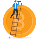 پیش‌نمایش فایل businessman-investor-climb-up-ladder-on-top-of-bitcoin-using-spyglass-telescope-to-see-opportunity-9176610 از پک کسب و کار