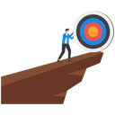 پیش‌نمایش فایل businessman-trying-hard-to-push-target-up-the-hill-9176664 از پک کسب و کار