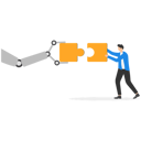 پیش‌نمایش فایل human-and-ai-artificial-intelligence-working-together-9198954 از پک کسب و کار
