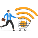 پیش‌نمایش فایل mobile-online-shopping-9199220 از پک کسب و کار