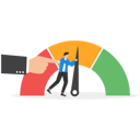 پیش‌نمایش فایل business-manager-hand-helping-employee-to-push-performance-pointer-to-the-best-9184933 از پک کسب و کار