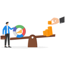 پیش‌نمایش فایل businessman-hand-putting-more-coins-to-balance-employee-performance-chart-on-seesaw-9184932 از پک کسب و کار