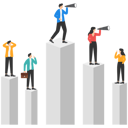 پیش‌نمایش فایل business-team-and-partner-standing-on-charts-9296130 از پک مفهوم کسب و کار
