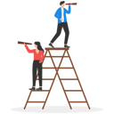 پیش‌نمایش فایل business-team-and-telescope-9296070 از پک مفهوم کسب و کار