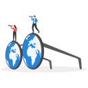 پیش‌نمایش فایل business-team-standing-on-eyeglasses-and-searching-world-map-for-success-9296007 از پک مفهوم کسب و کار