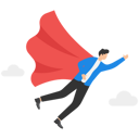 پیش‌نمایش فایل businessman-character-flying-through-sky-9296137 از پک مفهوم کسب و کار