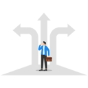 پیش‌نمایش فایل businessman-with-crossroads-and-decision-to-success-9296063 از پک مفهوم کسب و کار