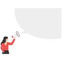 پیش‌نمایش فایل businesswoman-shouting-on-megaphone-9296123 از پک مفهوم کسب و کار