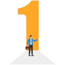 پیش‌نمایش فایل man-standing-in-front-of-an-open-door-in-the-shape-of-number-one-9296008 از پک مفهوم کسب و کار