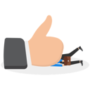 پیش‌نمایش فایل giant-like-symbol-smashing-a-man-9295402 از پک مفهوم کسب و کار