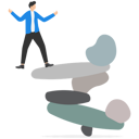 پیش‌نمایش فایل man-balancing-on-a-stack-of-stones-9295028 از پک مفهوم کسب و کار