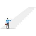 پیش‌نمایش فایل man-looking-on-a-ladder-made-of-ray-of-light-9295463 از پک مفهوم کسب و کار