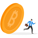 پیش‌نمایش فایل man-running-from-a-falling-giant-bitcoin-9294891 از پک مفهوم کسب و کار