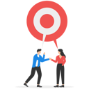 پیش‌نمایش فایل business-people-talking-with-shared-target-speech-bubble-9364844 از پک کسب و کار